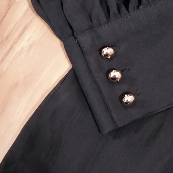 Bebe Quilted Yoke Top with Mesh - Picture 2 of 8